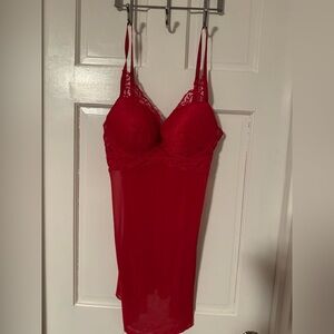 Marilyn Monroe Scarlet Lace Chemise